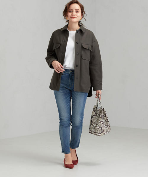 green label relaxing（グリーンレーベルリラクシング）の「◆SC Wカルゼ CPO ジャケット ※（その他アウター・レディース・ベージュ/ダークグレー/ターコイズブルー・46/36/34/40/42/44/38）」の11枚目の写真