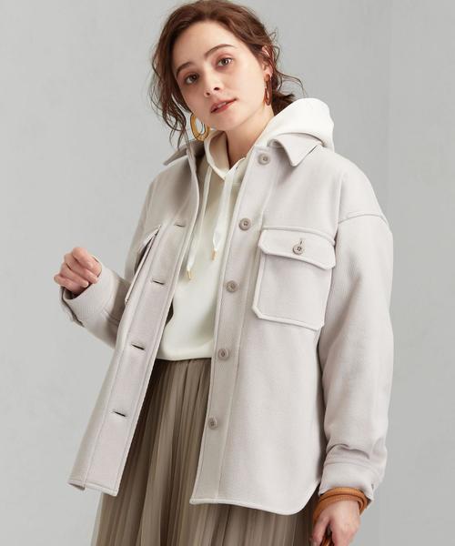 green label relaxing（グリーンレーベルリラクシング）の「◆SC Wカルゼ CPO ジャケット ※（その他アウター・レディース・ベージュ/ダークグレー/ターコイズブルー・46/36/34/40/42/44/38）」の9枚目の写真