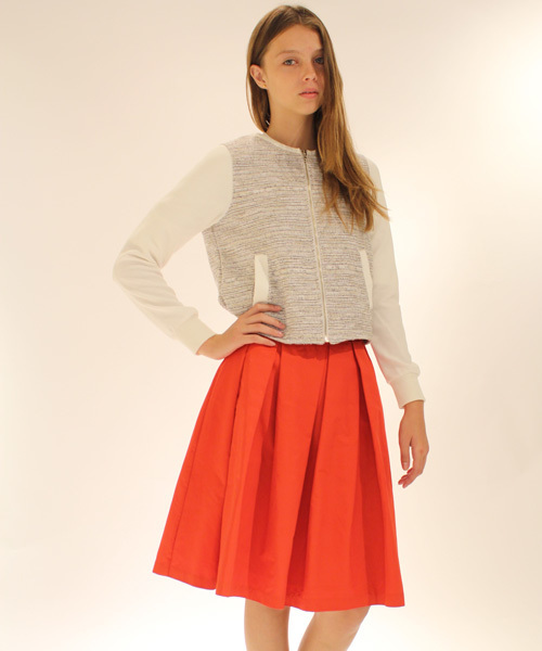 Language（ランゲージ）の「タフタ タック スカート（スカート・レディース・ホワイト系/ブルー系/レッド系・38）」の12枚目の写真