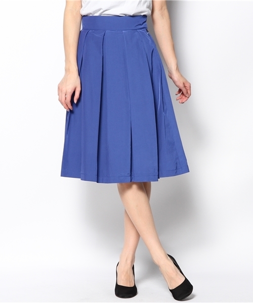 Language（ランゲージ）の「タフタ タック スカート（スカート・レディース・ホワイト系/ブルー系/レッド系・38）」の14枚目の写真