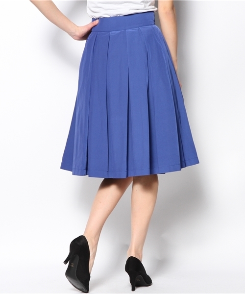 Language（ランゲージ）の「タフタ タック スカート（スカート・レディース・ホワイト系/ブルー系/レッド系・38）」の6枚目の写真