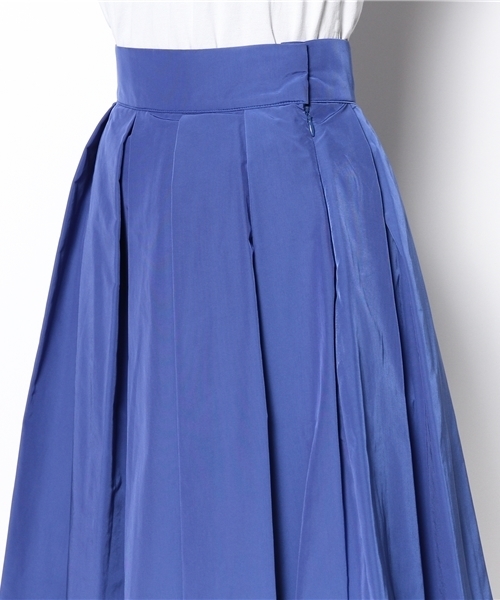 Language（ランゲージ）の「タフタ タック スカート（スカート・レディース・ホワイト系/ブルー系/レッド系・38）」の5枚目の写真