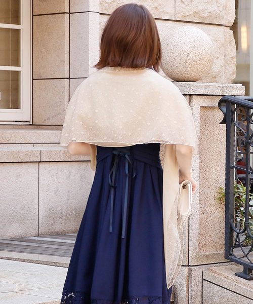 レース＆シフォンショールボレロ/結婚式フォーマル・ドレス