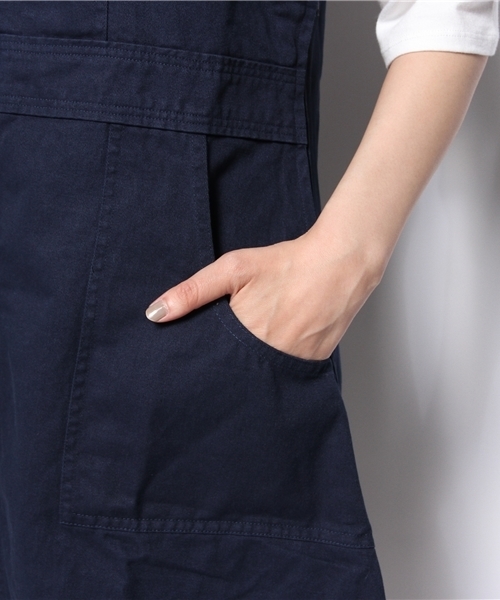 BEAMS BOY（ビームスボーイ）の「○BEAMS BOY / ツイル ジャンパー スカート **（ワンピース・レディース・ホワイト/ネイビー・ONE SIZE）」の7枚目の写真