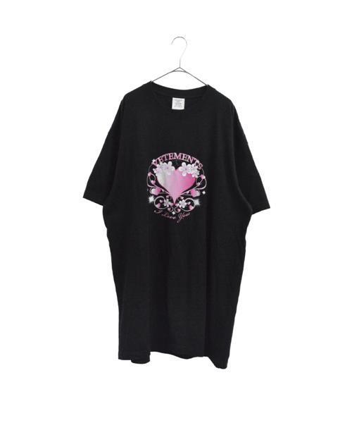 ブランド古着 ハートデザインオーバーサイズ半袖tシャツ Tシャツ カットソー Vetements ヴェトモン のファッション通販 Zozoused