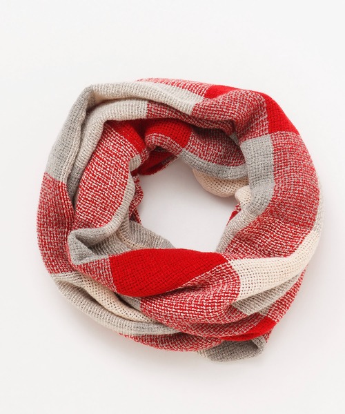 チャイハネ（チャイハネ）の「【チャイハネ】チェック柄スヌード（ネックウォーマー/スヌード・レディース・ネイビー/カーキ/オレンジ/レッド/マスタード/グリーン/ピンク/ブラック/ターコイズブルー/グリーン系その他/イエロー/ダークグリーン/ブラック×ホワイト/レッド系その他/パープル・FREE）」の14枚目の写真