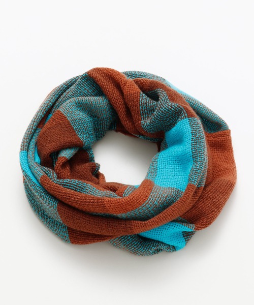 チャイハネ（チャイハネ）の「【チャイハネ】チェック柄スヌード（ネックウォーマー/スヌード・レディース・ネイビー/カーキ/オレンジ/レッド/マスタード/グリーン/ピンク/ブラック/ターコイズブルー/グリーン系その他/イエロー/ダークグリーン/ブラック×ホワイト/レッド系その他/パープル・FREE）」の9枚目の写真