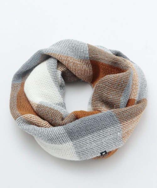 チャイハネ（チャイハネ）の「【チャイハネ】チェック柄スヌード（ネックウォーマー/スヌード・レディース・ネイビー/カーキ/オレンジ/レッド/マスタード/グリーン/ピンク/ブラック/ターコイズブルー/グリーン系その他/イエロー/ダークグリーン/ブラック×ホワイト/レッド系その他/パープル・FREE）」の11枚目の写真