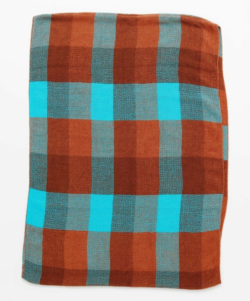 チャイハネ（チャイハネ）の「【チャイハネ】チェック柄スヌード（ネックウォーマー/スヌード・レディース・ネイビー/カーキ/オレンジ/レッド/マスタード/グリーン/ピンク/ブラック/ターコイズブルー/グリーン系その他/イエロー/ダークグリーン/ブラック×ホワイト/レッド系その他/パープル・FREE）」の17枚目の写真