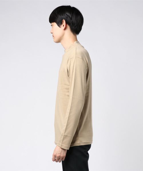 Lulu ＆ Arnie（るるあんどあーにー）の「スムース ハイネック カットソー（Tシャツ/カットソー・メンズ・ブラック/ベージュ/オフホワイト/ワイン・MEDIUM/LARGE/X-LARGE）」の5枚目の写真