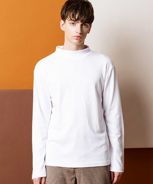 Lulu ＆ Arnie（るるあんどあーにー）の「スムース ハイネック カットソー（Tシャツ/カットソー・メンズ・ブラック/ベージュ/オフホワイト/ワイン・MEDIUM/LARGE/X-LARGE）」の7枚目の写真