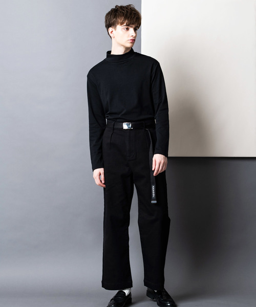 Lulu ＆ Arnie（るるあんどあーにー）の「スムース ハイネック カットソー（Tシャツ/カットソー・メンズ・ブラック/ベージュ/オフホワイト/ワイン・MEDIUM/LARGE/X-LARGE）」の10枚目の写真