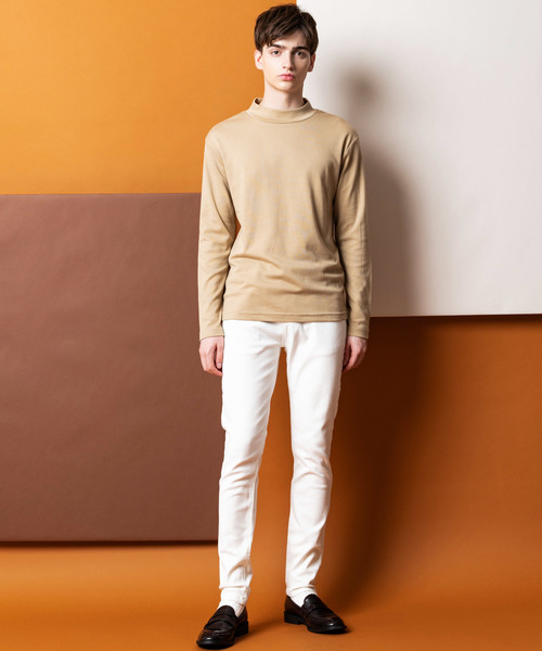 Lulu ＆ Arnie（るるあんどあーにー）の「スムース ハイネック カットソー（Tシャツ/カットソー・メンズ・ブラック/ベージュ/オフホワイト/ワイン・MEDIUM/LARGE/X-LARGE）」の12枚目の写真