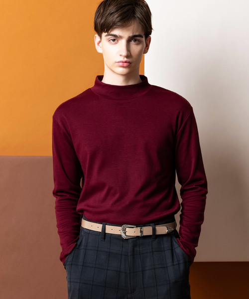 Lulu ＆ Arnie（るるあんどあーにー）の「スムース ハイネック カットソー（Tシャツ/カットソー・メンズ・ブラック/ベージュ/オフホワイト/ワイン・MEDIUM/LARGE/X-LARGE）」の13枚目の写真