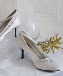 Cupid Heart | 【Cupid Heart】結婚式パンプス レース切替えパンプス(パンプス)