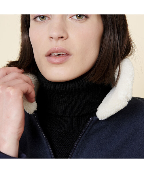 AIGLE（エーグル）の「バドラ フリース（ブルゾン・レディース・ダークネイビー・40/38/36）」の2枚目の写真