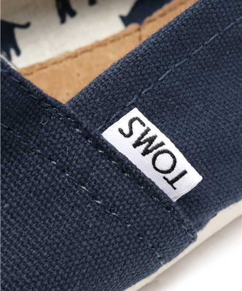 TOMS（トムス）の「トムス メンズクラシック スリッポン キャンバス TOMS M CLSC Canvas（スニーカー・メンズ・ブラック/アッシュ/ネイビー/オリーブ/ベージュ/ブラウン・27cm/26.5cm/27.5cm/26cm/28cm）」の8枚目の写真