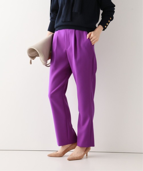 Spick & Span(スピックアンドスパン)の「ハイライズスリムフィットグルカ◆(パンツ)」|パープル