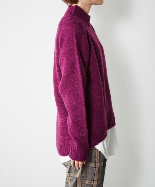 cepo(セポ)の「コクーンハイネックニット(ニット/セーター・レディース・パープル/グレー/モカ/オフホワイト・M)」の18枚目の写真