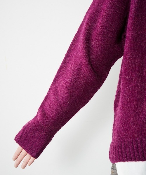 cepo(セポ)の「コクーンハイネックニット(ニット/セーター・レディース・パープル/グレー/モカ/オフホワイト・M)」の5枚目の写真
