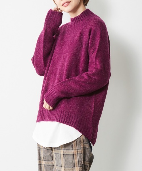 cepo(セポ)の「コクーンハイネックニット(ニット/セーター・レディース・パープル/グレー/モカ/オフホワイト・M)」の15枚目の写真