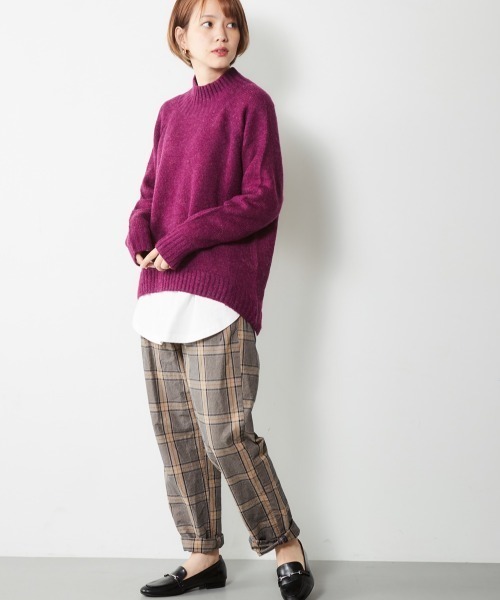 cepo(セポ)の「コクーンハイネックニット(ニット/セーター・レディース・パープル/グレー/モカ/オフホワイト・M)」の6枚目の写真