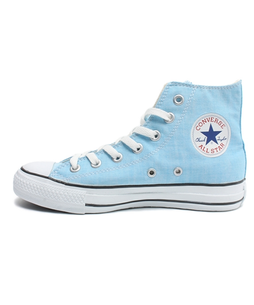 MILKFED.（ミルクフェド）の「ALL STAR COLOR-CHAMBRAY HI　（CONVERSE/コンバース/オールスター/シャンブレー）（スニーカー・レディース・ライトパープル/ライトブルー/イエロー・4/4h/5）」の10枚目の写真