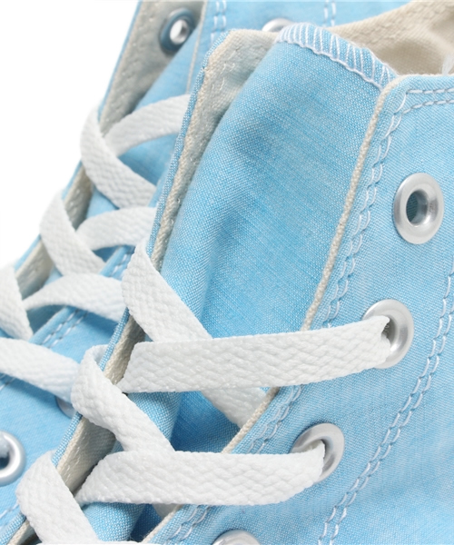MILKFED.（ミルクフェド）の「ALL STAR COLOR-CHAMBRAY HI　（CONVERSE/コンバース/オールスター/シャンブレー）（スニーカー・レディース・ライトパープル/ライトブルー/イエロー・4/4h/5）」の6枚目の写真