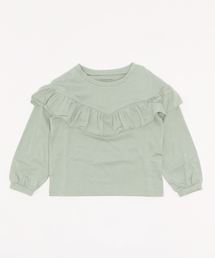 GLOBAL WORK | 【キッズ】ラウンドフリルプルオーバー/長袖/865518(Tシャツ/カットソー)