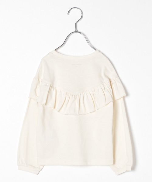 GLOBAL WORK（グローバルワーク）の「【キッズ】ラウンドフリルプルオーバー/長袖/865518（Tシャツ/カットソー・キッズ・ホワイト系その他2/ダークグレー/ベージュ/ライトグリーン・110cm/100cm/120cm/130cm/140cm）」の14枚目の写真