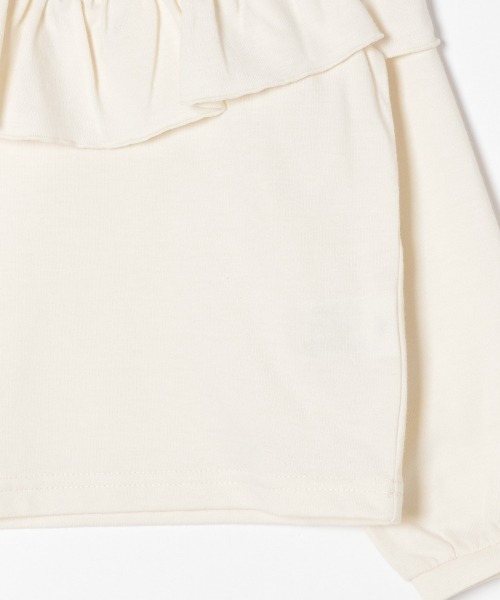 GLOBAL WORK（グローバルワーク）の「【キッズ】ラウンドフリルプルオーバー/長袖/865518（Tシャツ/カットソー・キッズ・ホワイト系その他2/ダークグレー/ベージュ/ライトグリーン・110cm/100cm/120cm/130cm/140cm）」の10枚目の写真
