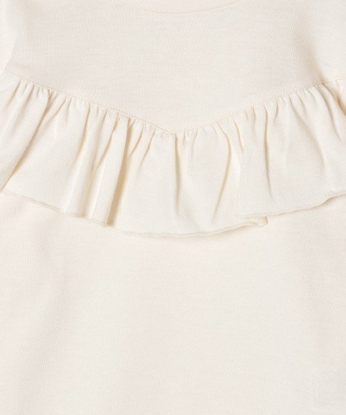 GLOBAL WORK（グローバルワーク）の「【キッズ】ラウンドフリルプルオーバー/長袖/865518（Tシャツ/カットソー・キッズ・ホワイト系その他2/ダークグレー/ベージュ/ライトグリーン・110cm/100cm/120cm/130cm/140cm）」の8枚目の写真