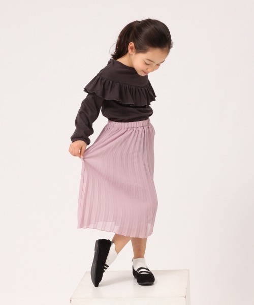 GLOBAL WORK（グローバルワーク）の「【キッズ】ラウンドフリルプルオーバー/長袖/865518（Tシャツ/カットソー・キッズ・ホワイト系その他2/ダークグレー/ベージュ/ライトグリーン・110cm/100cm/120cm/130cm/140cm）」の17枚目の写真