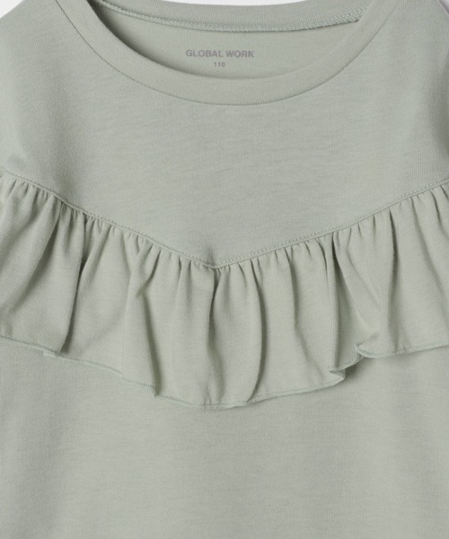 GLOBAL WORK（グローバルワーク）の「【キッズ】ラウンドフリルプルオーバー/長袖/865518（Tシャツ/カットソー・キッズ・ホワイト系その他2/ダークグレー/ベージュ/ライトグリーン・110cm/100cm/120cm/130cm/140cm）」の20枚目の写真