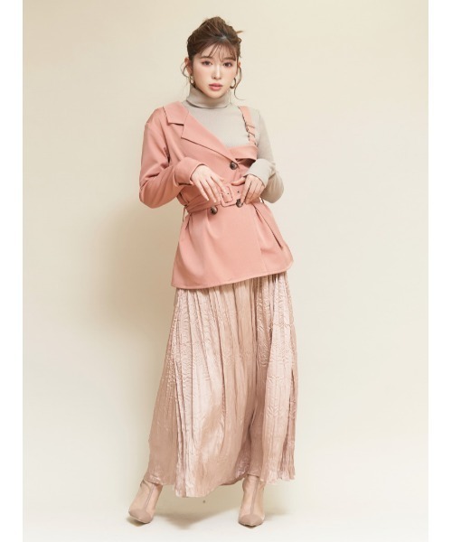 Darich(ダーリッチ)の「ベーシックタートルトップス(Tシャツ/カットソー・レディース・パープル/ベージュ/ミント/ブラック・FREE)」の19枚目の写真