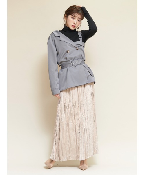 Darich(ダーリッチ)の「ベーシックタートルトップス(Tシャツ/カットソー・レディース・パープル/ベージュ/ミント/ブラック・FREE)」の17枚目の写真