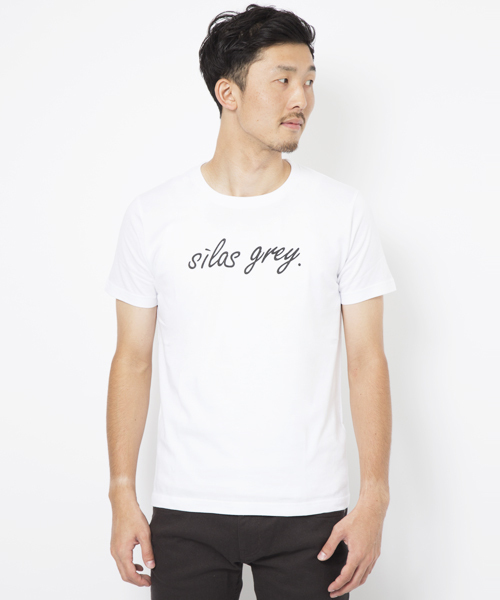 SILAS（サイラス）の「【SILAS grey】PRINT T-SHIRT "LOGO"（Tシャツ/カットソー・メンズ・ブラック/ホワイト・X-LARGE/LARGE/SMALL/MEDIUM）」の4枚目の写真
