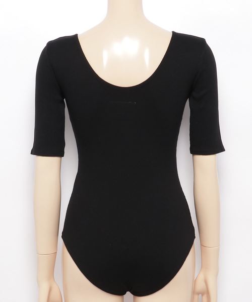 v::room(ヴィルーム)の「V::ROOM(ヴィ ルーム) Body suits(Tシャツ/カットソー・レディース・グレー/トップグレー/ローズ/パープル/ブラック・1/2)」の6枚目の写真