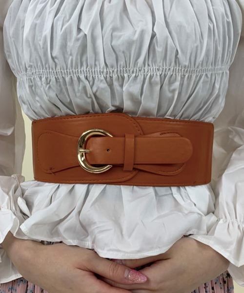 SPIGA（スピーガ）の「ｻｯｼｭﾍﾞﾙﾄ（ベルト・レディース・キャメル/ブラック/ブラウン・FREE）」の5枚目の写真