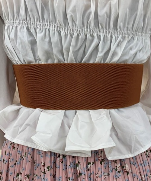 SPIGA（スピーガ）の「ｻｯｼｭﾍﾞﾙﾄ（ベルト・レディース・キャメル/ブラック/ブラウン・FREE）」の6枚目の写真