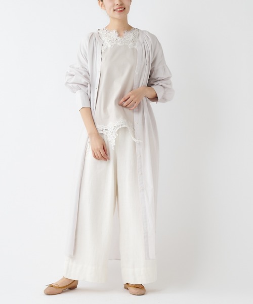 PUAL CE CIN（ピュアルセシン）の「80ローンシャツワンピ（ワンピース・レディース・ブラック/ブルー/ミント/ライトベージュ・FREE）」の7枚目の写真