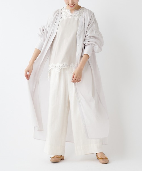 PUAL CE CIN（ピュアルセシン）の「80ローンシャツワンピ（ワンピース・レディース・ブラック/ブルー/ミント/ライトベージュ・FREE）」の19枚目の写真