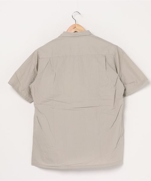 quadro（クオドロ）の「50/ブロード 比翼オープン半袖シャツ（シャツ/ブラウス・メンズ・グレイッシュベージュ/ライトグレー/ブラウン・LARGE/MEDIUM）」の4枚目の写真