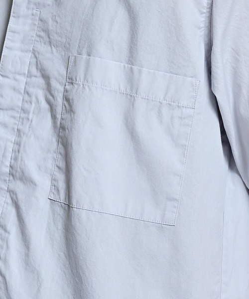 quadro（クオドロ）の「50/ブロード 比翼オープン半袖シャツ（シャツ/ブラウス・メンズ・グレイッシュベージュ/ライトグレー/ブラウン・LARGE/MEDIUM）」の13枚目の写真