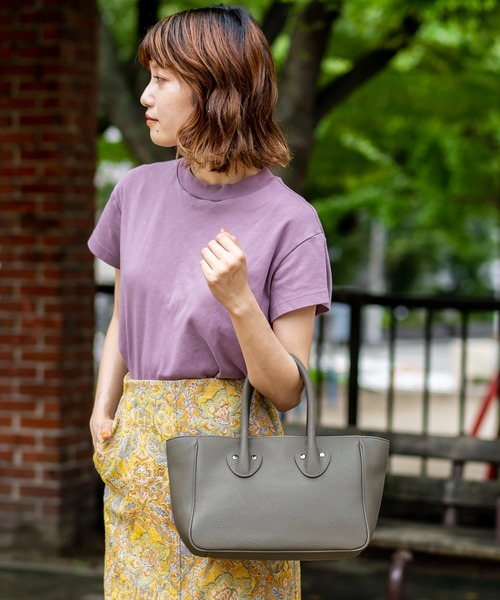 VitaFelice（ヴィータフェリーチェ）の「本牛革2wayミニトートバッグ（トートバッグ・レディース・ブラック/アッシュグレー/ベージュ系その他・FREE）」の3枚目の写真