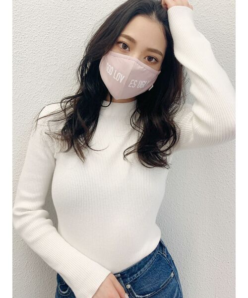 GYDA（ジェイダ）の「GOD LOVES UGLY マスク（マスク・レディース・グレー/ブラック/ピンク/ベージュ・FREE）」の4枚目の写真