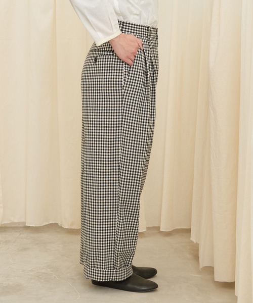 Lene（レネ）の「ギンガムチェック ルーズパンツ（その他パンツ）」 - WEAR 