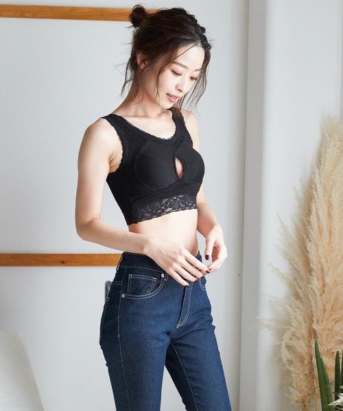 Fashion Letter（ファッションレター）の「おやすみブラ ノンワイヤーナイトブラジャー（ナイトブラ・レディース・ベージュ/グレー/ブラック・M/L/LL）」の6枚目の写真