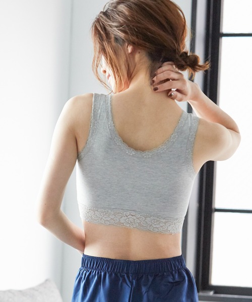 Fashion Letter（ファッションレター）の「おやすみブラ ノンワイヤーナイトブラジャー（ナイトブラ・レディース・ベージュ/グレー/ブラック・M/L/LL）」の11枚目の写真