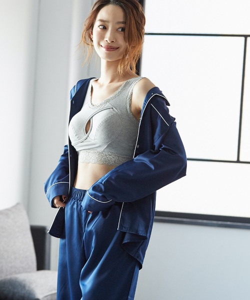 Fashion Letter（ファッションレター）の「おやすみブラ ノンワイヤーナイトブラジャー（ナイトブラ・レディース・ベージュ/グレー/ブラック・M/L/LL）」の13枚目の写真